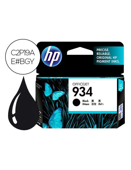 Ink-Jet Hp 934 Officejet 6815/ 6230 / 6830 Negro 400 Pag