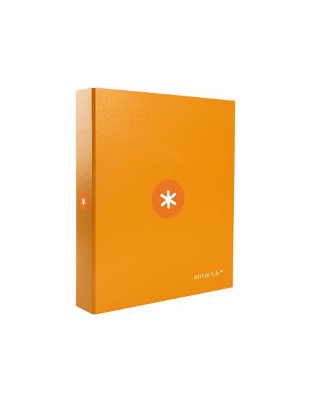 Carpeta 4 Anillas 40 Mm Mixtas Antartik A4 Forrada Color Mostaza