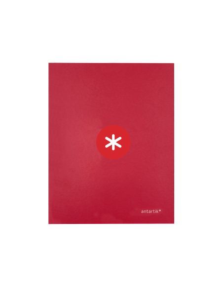 Carpeta 4 Anillas 40 Mm Mixtas Antartik A4 Forrada Color Frambuesa