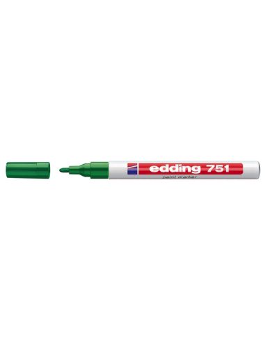 Rotulador Edding Punta Fibra 751 Verde Punta Redonda 1-2 Mm