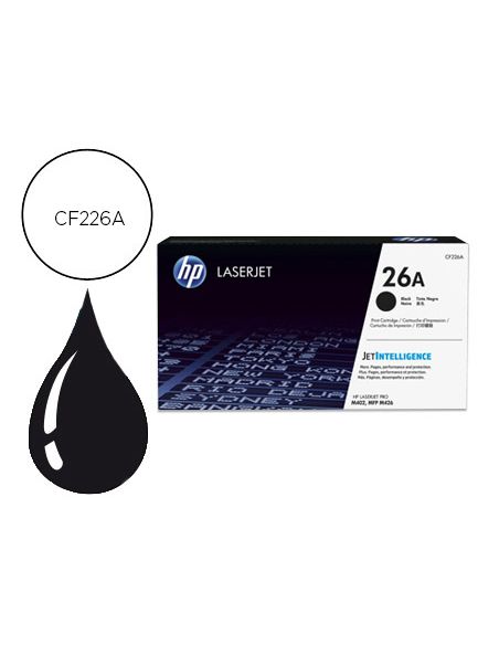 Toner Hp 26A Laserjet Pro M402D/M402Dn/M402Dw/M402N/Mfp M426Dw/Mfp M426Fdn/Mfp M426Fdw Negro 3100 Paginas