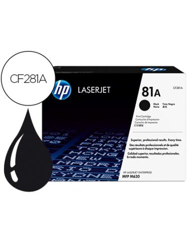Toner Hp Laserjet N.81 Mfp M630 Negro 10.500 Paginas