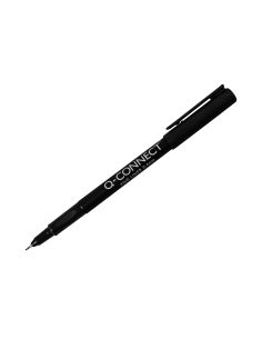 Rotulador Q-Connect Punta De Fibra Fine Liner Negro 0,4 Mm 2