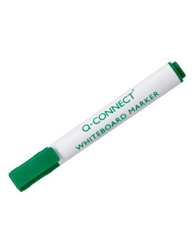 Rotulador Q-Connect Pizarra Blanca Color Verde Punta Redonda 3 Mm