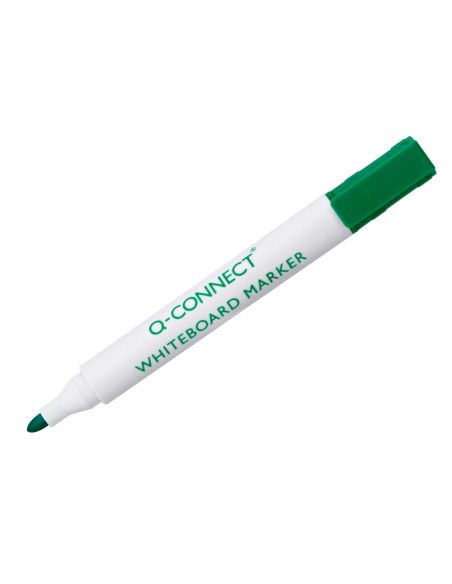 Rotulador Q-Connect Pizarra Blanca Color Verde Punta Redonda 3 Mm
