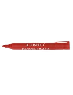 Rotulador Q-Connect Marcador Permanente Rojo Punta Redonda 3 Mm 2