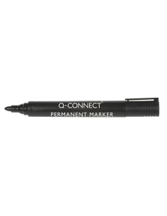 Rotulador Q-Connect Marcador Permanente Negro Punta Redonda 3 Mm 2