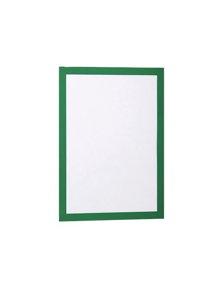 Marco Porta Anuncios Durable Magnetico Din A4 Dorso Adhesivo Removible Color Verde Pack De 2 Unidades