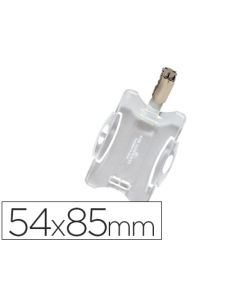 Identificador Con Pinza Giratoria Durable Uso Vertical/Horizontal 54X85 Mm