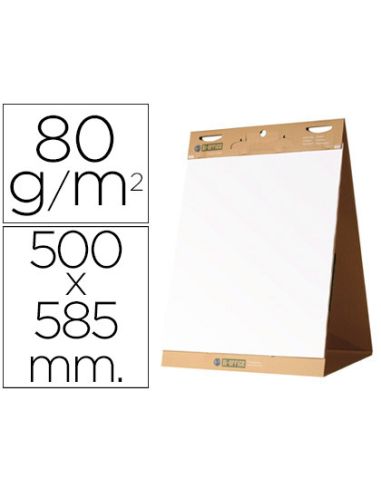 Bloc Congreso Bi-Office Liso Autoadhesivo Sobremesa 500X585 Mm Papel De 80G/M2