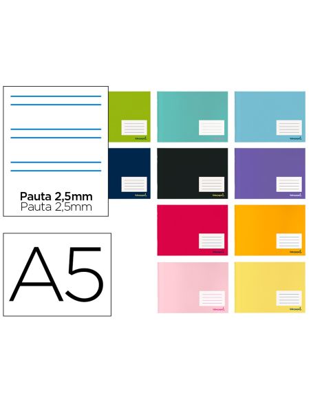 Libreta Liderpapel Smart A5 Apaisada 32H 60Gr Pauta 2,5 Mm Con Margen