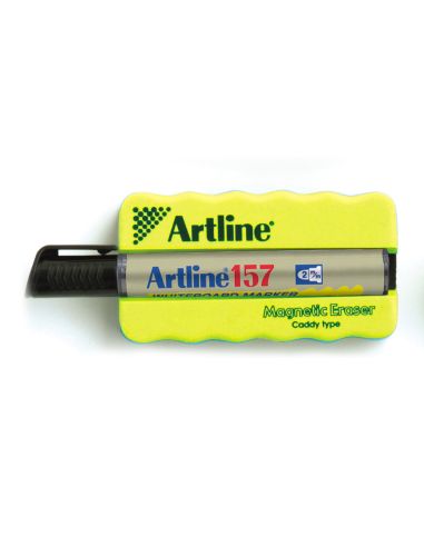Borrador Artline Pizarra Blanca Magnetico Con Rotulador Ek-157 Negro