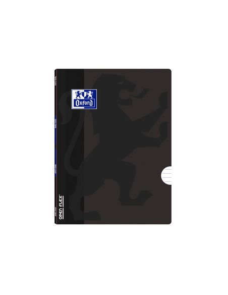 Libreta Escolar Oxford Openflex Tapa Flexible Optik Paper 48 Hojas Din A5 Rayado Horizontal Color Negro