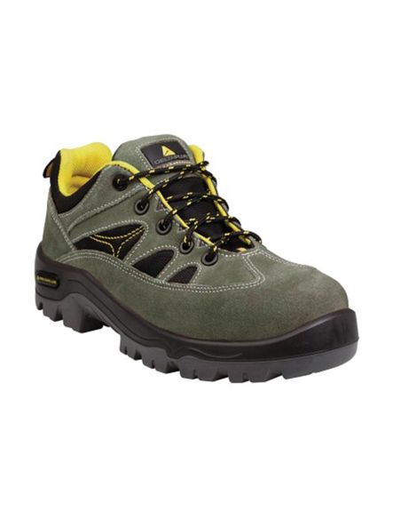 Zapatos De Seguridad Deltaplus Trek De Piel Serraje Puntera Y Suela Composite Verde Talla 42