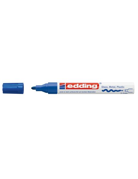 Rotulador Edding Punta Fibra 750 Azul Punta Redonda 3,5 Mm