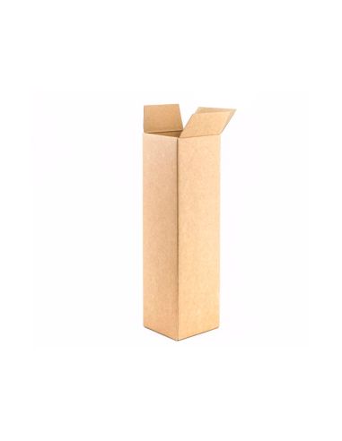 Caja Para Embalar Q-Connect Tubo Carton Reciclado Canal Simple 3 Mm Color Kraft 1020X150X150 Mm