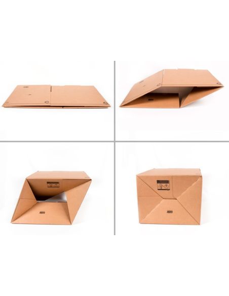 Caja Para Embalar Q-Connect Americana Con Fondo Automaticocarton Canal Simple 3 Mm Colorcolor Kraft 300X215X110 Mm