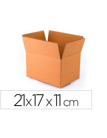 Caja Para Embalar Q-Connect Americana Con Fondo Automaticocarton Canal Simple 3 Mm Colorcolor Kraft 210X170X110 Mm