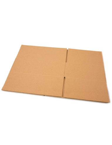 Caja Para Embalar Q-Connect Americana Carton Reciclado Canal Simple 5 Mm Color Kraft 600X400X290 Mm