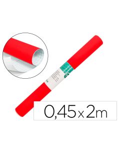 Rollo Adhesivo Liderpapel Especial Ante Rojo Rollo De 0,45 X 2 Mt