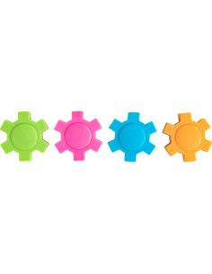 Goma Liderpapel Mecano Con Forma De Rueda Colores Surtidos