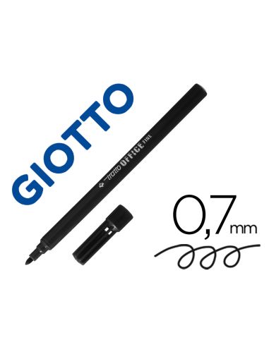 Rotulador Tratto Office Fine Punta De Fibra Trazo 0,7 Mm Negro