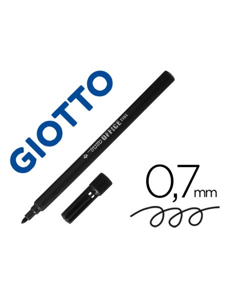 Rotulador Tratto Office Fine Punta De Fibra Trazo 0,7 Mm Negro