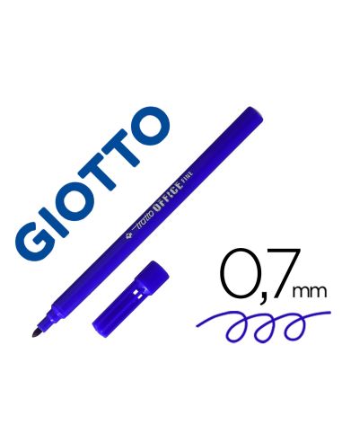 Rotulador Tratto Office Fine Punta De Fibra Trazo 0,7 Mm Azul