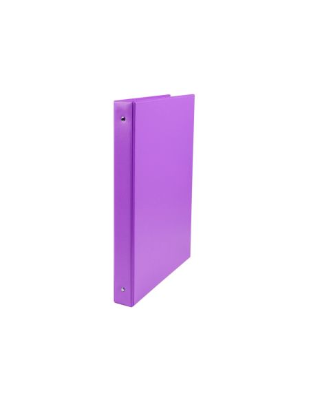 Carpeta Liderpapel 4 Anillas 40 Mm Redondas Plastico Folio Color Lila