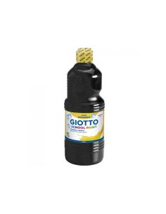 Tempera Liquida Giotto Escolar Lavable 1000 Ml Negra 2