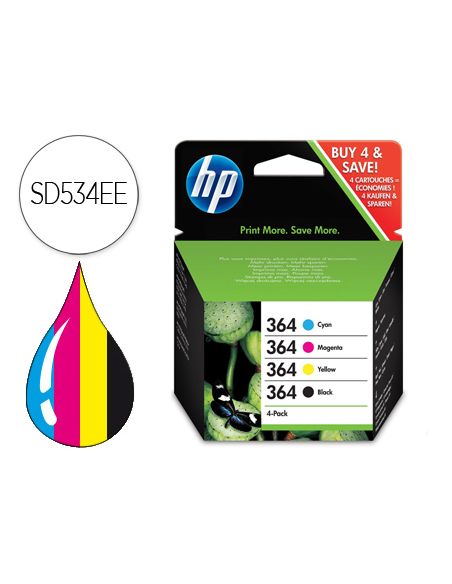 Ink Jet Hp 364 3070A B8550 C53244/5380/63244/6380/510A D5460/B010A/109A/109D/F/209A C210A/C 5520/6520Color+Negro