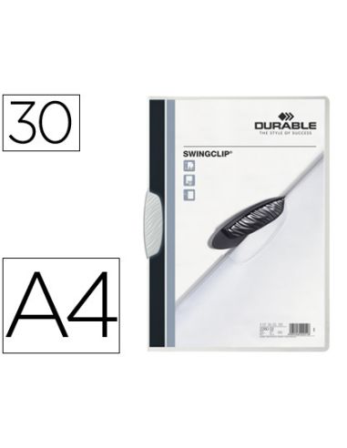 Carpeta Swingclip Dossier Pinza Lateral Y Giratoria Blanco Din A4 Capacidad 30 Hojas