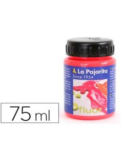 Pintura Acrilica La Pajarita F-03 Rojo Amapola Fluorescente 75Ml