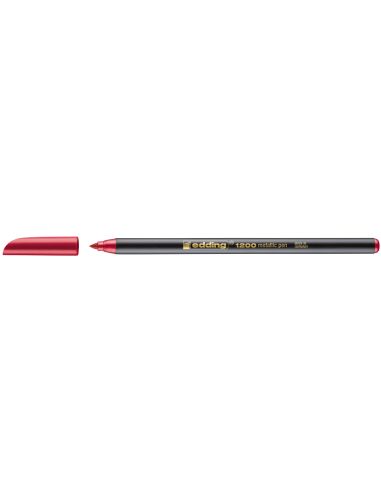 Rotulador Edding Punta Fibra 1200 Rojo Metalizado N 72 Punta Redonda 1-3 Mm