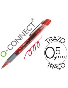Rotulador Q-Connect Roller Ball Rojo 0,5 Mm
