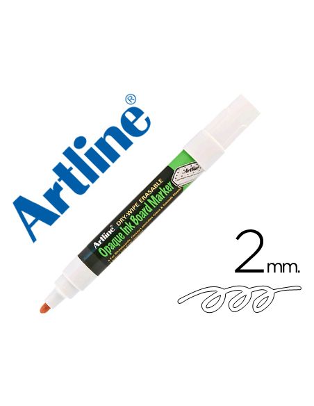 Rotulador Artline Pizarra Epd-4 Color Blanco Opaque Ink Board Punta Redonda 2 Mm