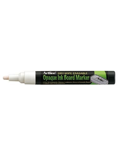 Rotulador Artline Pizarra Epd-4 Color Blanco Opaque Ink Board Punta Redonda 2 Mm