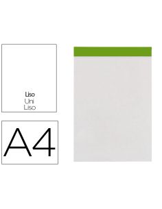 Bloc Notas Liderpapel Liso A4 80 Hojas 60 G/M2 Perforado Sin Tapa