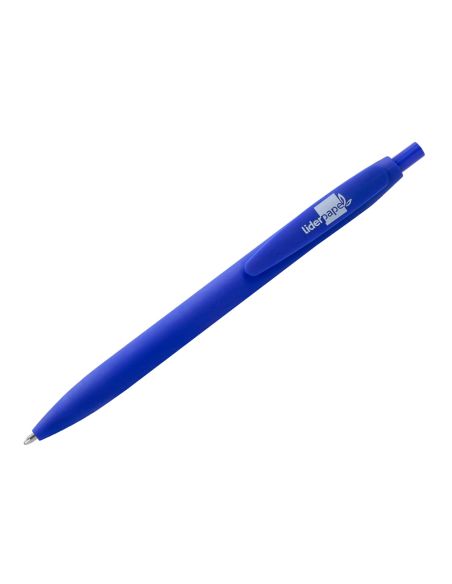 Boligrafo Liderpapel Soft Touch Retractil 1 Mm Tinta Azul