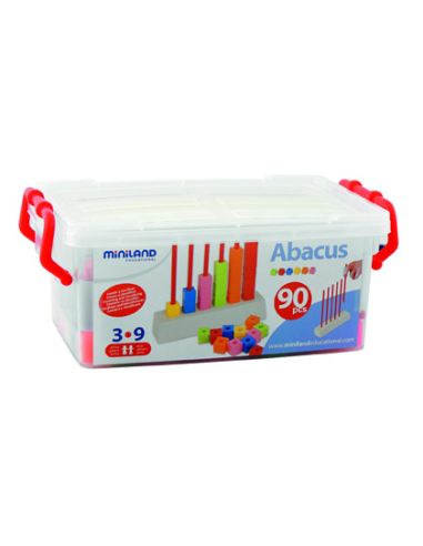 Juego Miniland Abacus Multibase 90 Piezas