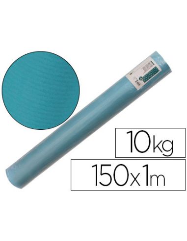 Papel Kraft Verjurado Liderpapel Turquesa Ancho 1 Mt Longitud 150 Mt Gramaje 65 Gr Peso 10 Kg