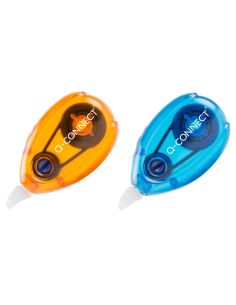 Corrector Q-Connect Cinta Blanco 5 Mm X 6 Mt Blister 2 Unidades Azul Y Naranja 2