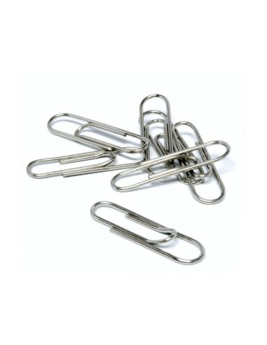 Clips Niquelados Q-Connect Nº3 43 Mm Caja De 100 Unidades
