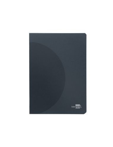Libreta Liderpapel 360 Tapa De Plastico A5 48 Hojas 90Gr 5Mm Con Doble Margen Tapa Negra