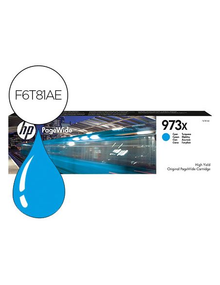 Ink-Jet Hp Jet 973X Pagewide 452 / 477 / P55250 / P57750 Cian 7000 Paginas