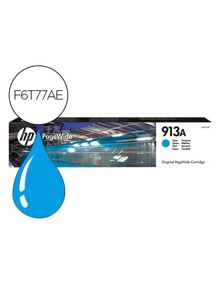 Ink-Jet Hp Jet 913A Pagewide 352 / 377 / 452 / 477 / P55250 / P57750 Cian 3000 Paginas