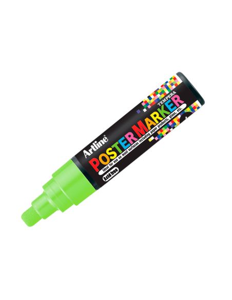Rotulador Artline Poster Marker Epp-6-Ver Flu Punta Redonda 6 Mm Color Verde Fluor