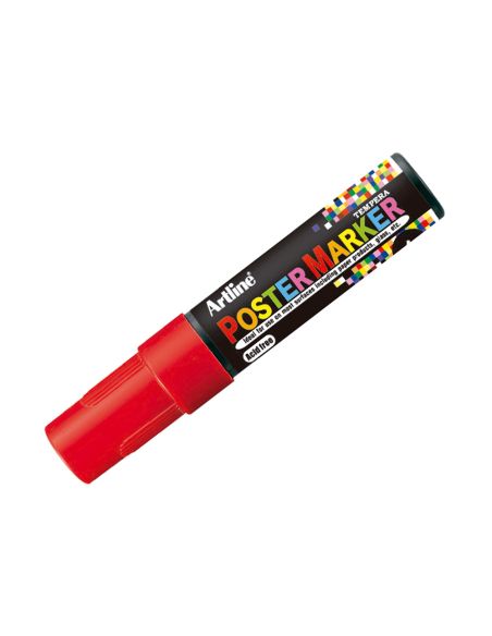Rotulador Artline Poster Marker Epp-6-Roj Punta Redonda 6 Mm Color Rojo