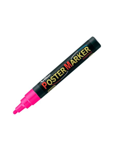 Rotulador Artline Poster Marker Epp-4-Ros Flu Punta Redonda 2 Mm Color Rosa Fluor