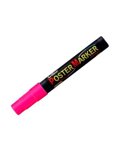 Rotulador Artline Poster Marker Epp-4-Ros Flu Punta Redonda 2 Mm Color Rosa Fluor